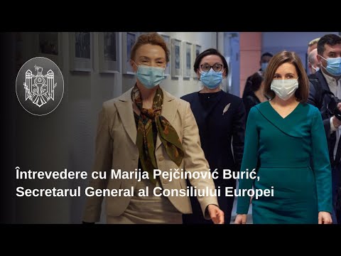 Președintele Maia Sandu și Secretarul General al CoE au participat la lansarea Planului de acțiuni al Consiliului Europei pentru Republica Moldova pentru anii 2021-2024