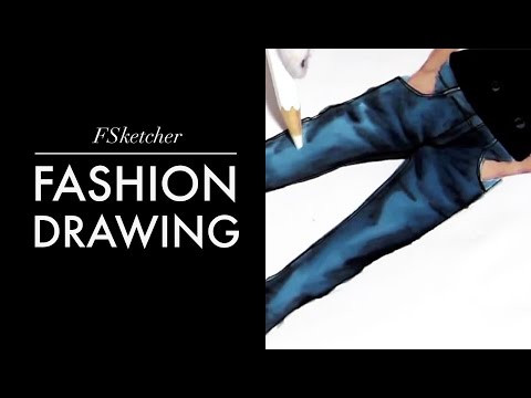 how to draw jeans
