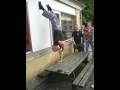 Beer chugging - upside down!