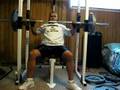 Seated Barbell Shoulder Press 205lbs 7 reps