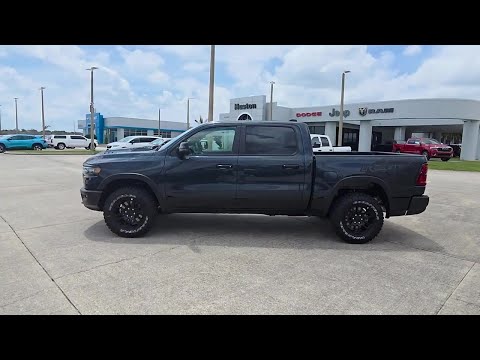 New 2026 Forged Blue Metallic Exterior Paint RAM REBEL 4X4 CREW CAB 5