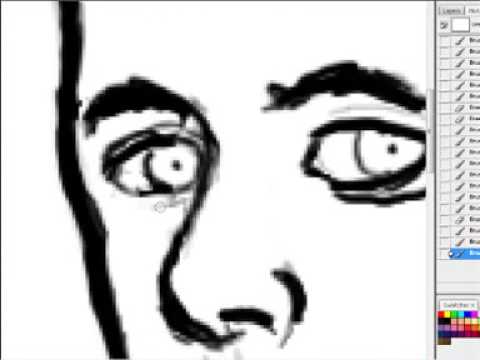 how to paint 5 o'clock shadow