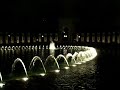 Thunderstorm approaches the WW II Memorial at Night