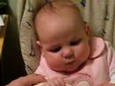 Jenoma's first real meal!