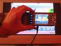 Nokia N95 GPS  Satellite Navigation simulation on a TV