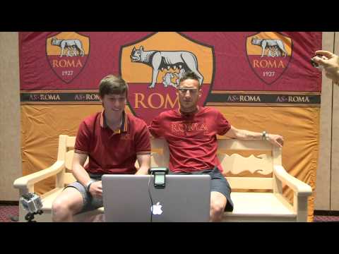 Totti's Google Hangout from Orlando, USA with AS Roma fans from around the world, part 1 Totti's Google Hangout from Orlando, USA with AS Roma fans from around the world, part 1