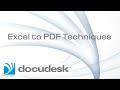 How To Convert Excel to PDF