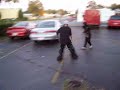 Goth fights Midget Ninja