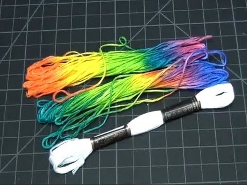 how to dye thread