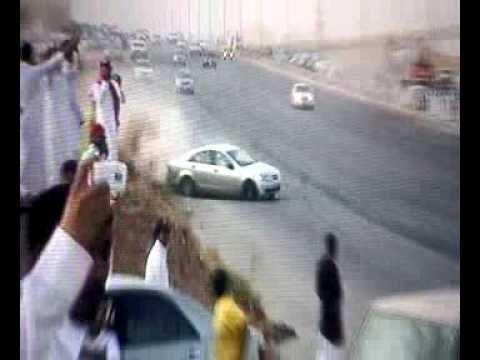 car drifting crash Riyadh حادث تفحيط في الرياض