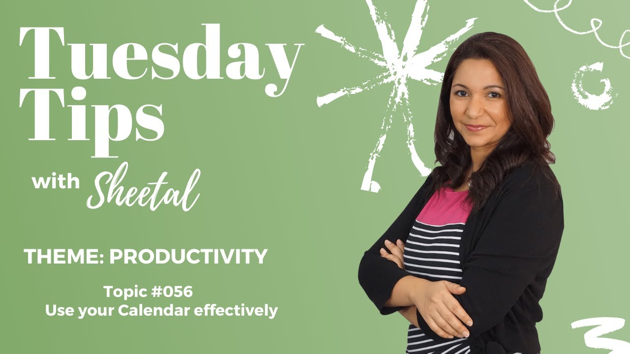 Productivity | Use your calendar effectively - Lybra Tip #056