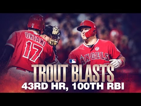 Video: Trout's MLB-leading 43rd homer