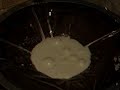 Cornstarch on a speaker