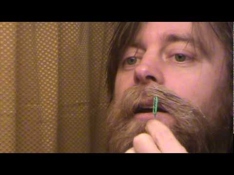 mustache - Demonstration of how to wax a handlebar mustache. I used Clubman wax. There are plenty of other brands. They sell Clubman on Amazon if you can't find it loca...
