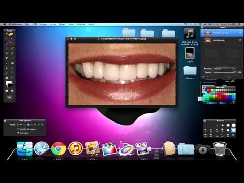 how to whiten your teeth on iphoto