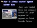 ID theft prevention