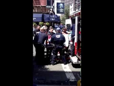Exclusive New York Post video of man taken out on stretcher at scene of West Village shooting