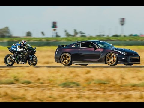 Nissan GT-R con 1350hp Vs Kawasaki H2R