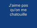 j'aime pas quon me chatouille