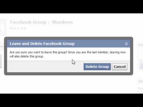 how to i delete a group on facebook