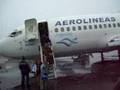 Aeropuerto Ezeiza nevando