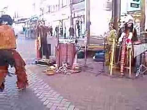 Amerindian street musicians, Northampton