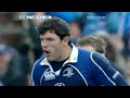 Shane Horgan scores for Leinster against Leicester