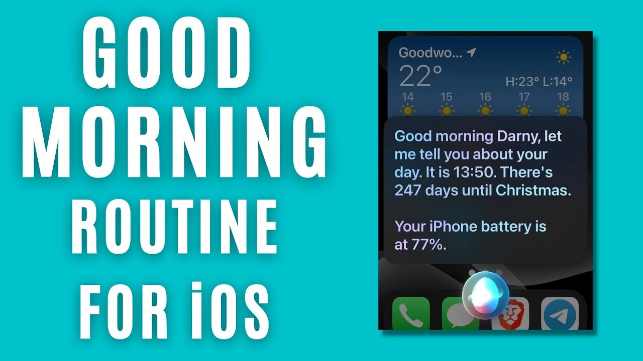 Good Morning Shortcut Routine for iOS