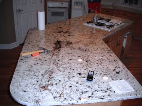 how to attach granite to wood