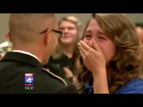 WATCH – Girl Asked By School to Introduce Soldier. She’s STUNNED When She Sees Who It Is… item-thumbnail