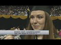 first lady michelle obama received a rock star's welcome friday afternoon when she took the podium at bowie state's commencement ceremony. http://wj.la/15snuhk.