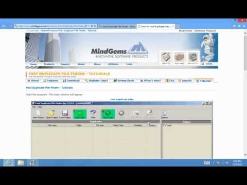 how to locate duplicate files