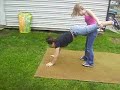 Amanda Derrin And Paris doin the belt flip