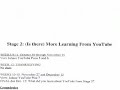 Learning From YouTube: Syllabus