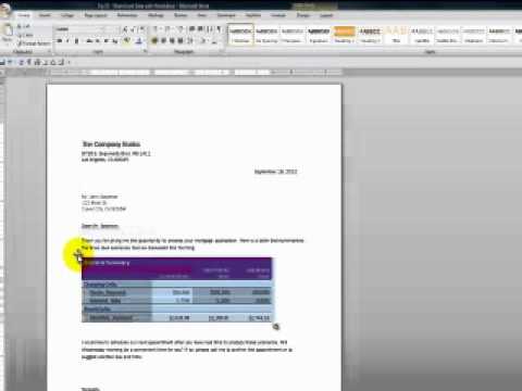 how to attach excel in a word document