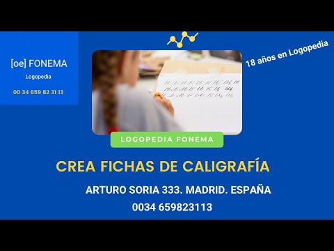 Ejercicios Caligrafía en LOGOPEDAS MADRID