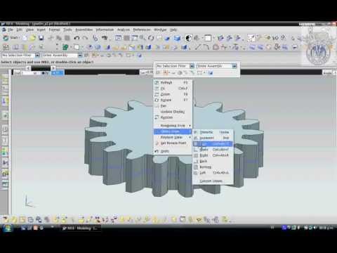 how to draw gear in nx