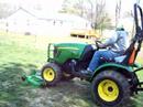 John Deere 2320 Hooking Up 54D Deck part 1 John Deere 2320 Hooking Up 54D Deck part 1