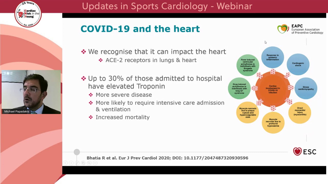 COVID-19 and the athlete’s heart; When to worry and what to advise - Dr Michael Papadakis