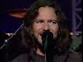 Pearl jam on letterman