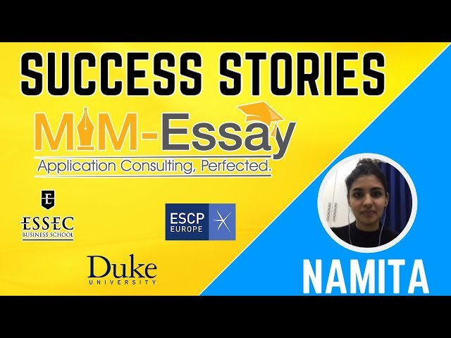 NAMITA | ESSEC | ESCP | DUKE |