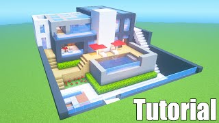 Minecraft Tutorial: How To Make A Modern Mansion "2020 Tutorial"