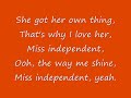 Miss Independent (Ne-yo) w/lyrics Miss Independent (Ne-yo) w/lyrics