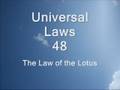 The Law of the Lotus - 105 Universal Laws of Third Dimension Living.
