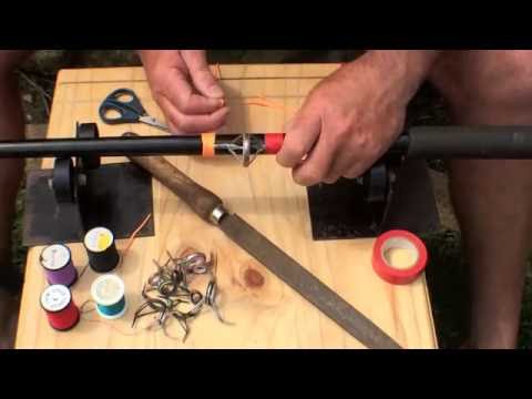 how to repair fishing rod guides