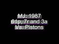 Michael Jordan 1987: 61 pts. Vs. Pistons