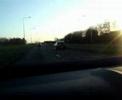 R33 Skyline vs R32 Golf 2nd gear rolling start