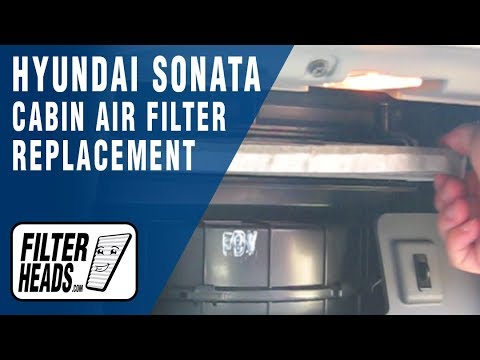 Cabin air filter replacement- Hyundai Sonata