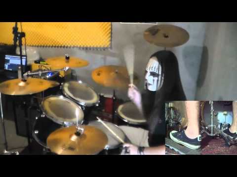 Slipknot – Psychosocial Drum Cover with Joey Jordison Mask drum play-through