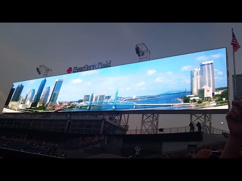 Field - Shad Khan and the Jacksonville Jaguars unveil the biggest scoreboards in the world. The reveal followed a soccer match between DC United and Fullham FC and the night ended with Carrie Underwood...